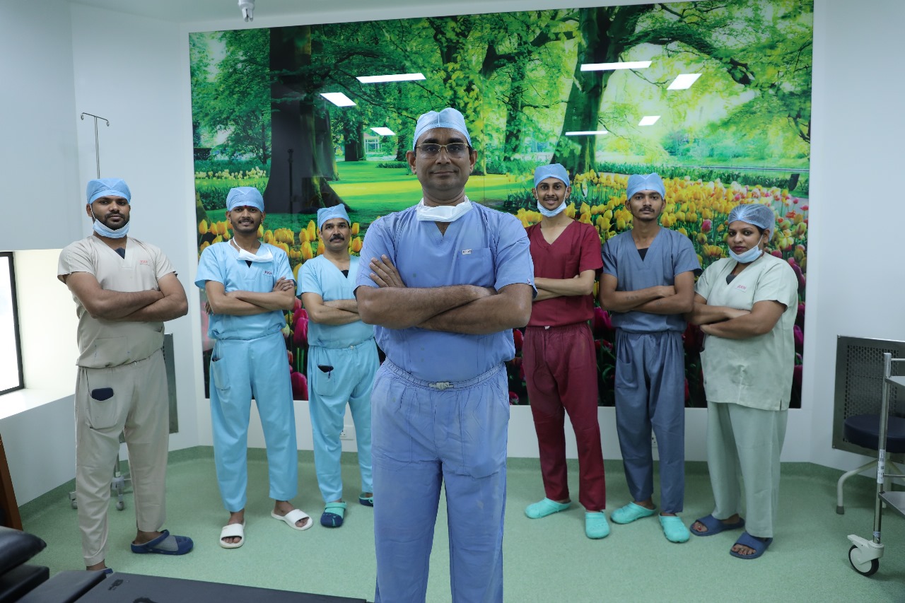 Exterior view of RK Hospital building